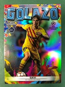 2021-22 Topps Chrome UCL - Golazo #G-10 Gavi RC Rookie Refractor Insert Spain - Bild 1 von 3