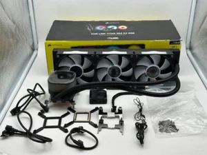CORSAIR iCUE LINK TITAN 360 RX Liquid CPU Cooler with RGB Lighting - Black - Picture 1 of 7
