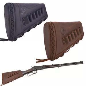 Leder Buttstock Muschelhalter für 0,45/70 .22LR .30/30 12GA Schrotflinte Butt Abdeckungen - Bild 1 von 85