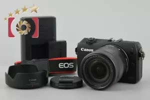 Near Mint!! Canon EOS M Black 18.0 MP Mirrorless Camera EF-M 18-55 Lens - Picture 1 of 16