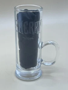 Vetro vintage da 4"" con manico inciso ""sherry"" 2 once made in France vetro da bar - Foto 1 di 6