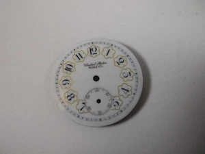 UNITED STATES WATCH CO ANTIQUE GOLD BLACK WATCH DIAL - Picture 1 of 4