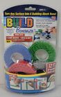Build Bonanza 12 Feet Building Block Peel & Stick Tape, Blu/Red/Grey/Green. New