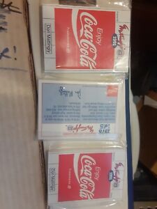Lot of THREE Don Mattingly Mattingly s 23 Restaurant Sets of 15 Cards Coca-Cola
