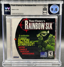 Tom Clancy's Rainbow Six Sega Dreamcast Sealed WATA 9.8 A++ Graded Pipe Dream