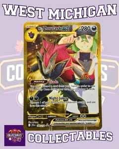 Holo Pokémon N's Zoroark ex 189/159 Sv09: Journey Together envío gratuito casi nuevo  - Imagen 1 de 1