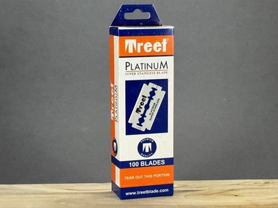 100 hojas de afeitar Treet Platinum de doble filo de 2 caras para maquinillas de afeitar de seguridad Foto 1 de 4