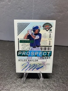 2024 Panini Prospect Edition ~ Myles Naylor #99 AUTO Oakland A's - Bild 1 von 2
