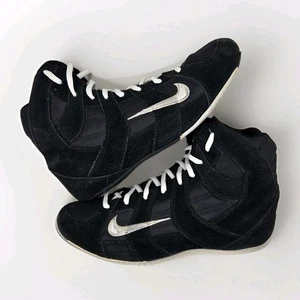 RARE Nike Speed Sweep V Wrestling Shoes Black Mens Sz 11 MMA Boxing Y2K Vintage  - Picture 1 of 9