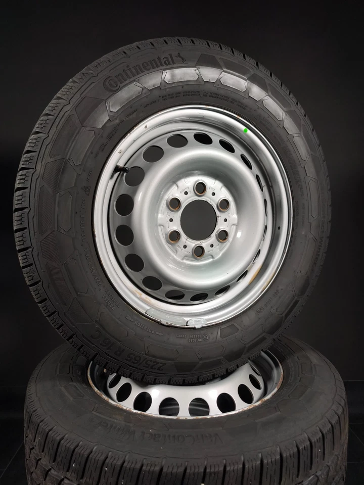 4 Winterreifen 225 65 R16 C Mercedes Sprinter W910 16" Stahlfelgen Winterräder - Bild 1 von 3