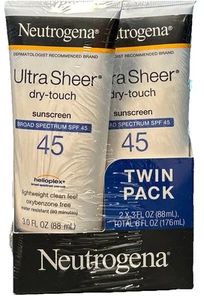 4 Neutrogena Ultra Sheer Dry-Touch Sunscreen Lotion SPF 45 - 3 Oz Each 5/2027 - Picture 1 of 2