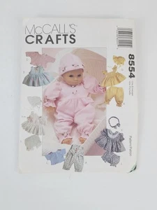 McCall's Crafts Patterns Doll Clothes #8344, Doll Clothes 8",10",12",14",16" - Picture 1 of 7