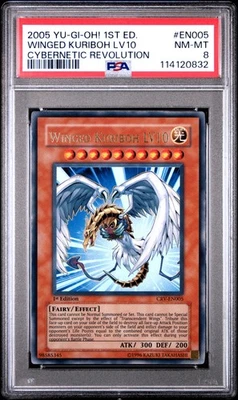 2005 YU-GI-OH! CRV-CYBERNETIC REVOLUTION 1ST ED #EN005 WINGED KURIBOH LV10 PSA 8 - Image 1 of 2