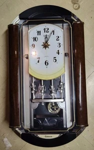 Small World Rhythm Melodies Wall Clock Model 4MJ849 DWS Tumbleweed Kaleidoscope - Picture 1 of 20