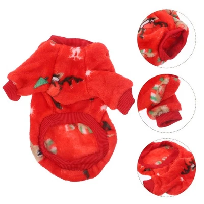 Christmas Dog Costume Comfortable Puppy Costume Xmas Pet Dressing Up Clothes (S) - Image 1 of 4