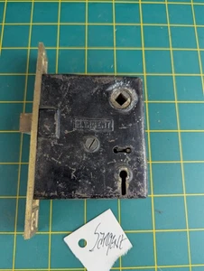 Antikes SARGENT Einsteckschloss aus Messing und Stahl - Bild 1 von 6