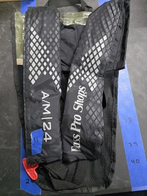 #11 Bass Pro Shop Life Jacket Preservador Inflável A/M24 Co2 Novo - Imagem 1 de 2