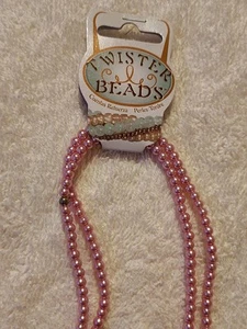 Darice Glass Pearl Beads Lav. 3mm Twister Beads 36" Item TW2058 One Pack - Picture 1 of 5