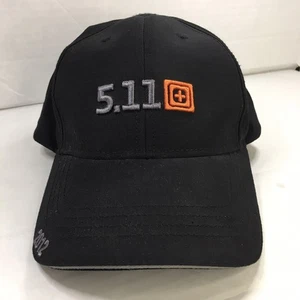 5.11 Tactical Mütze schwarz mit orangem Patch Logo verstellbar Cap - Outdoor Training - Bild 1 von 7