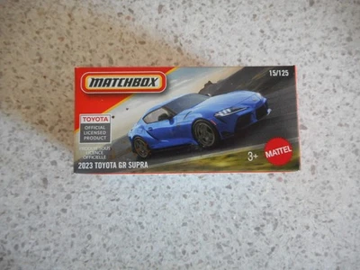 MATCHBOX DIE CAST METAL POWER GRABS 1:64 2023 TOYOTA GR SUPRA - Image 1 of 2