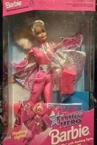 Barbie vintage Mattel 1995 eroe volante con luci lampeggianti #14030 - NRFB - Foto 1 di 14