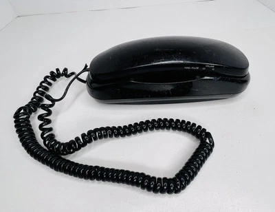 Teléfono Radio Shack Estilo Borde Botón Grande ET-3222 Teléfono Fijo Negro *SIN PROBAR* Piezas Foto 1 de 4