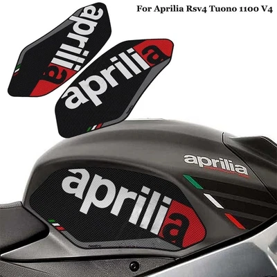 Almohadilla protectora de calcomanías adhesivas para tanque de combustible lateral para Aprilia RSV4 Tuono V4 1100 15-21 Foto 1 de 4