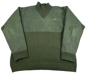 Original McAlister Jagd gewachste Baumwolle Oberdauer Wollpullover Herren Large - Bild 1 von 11