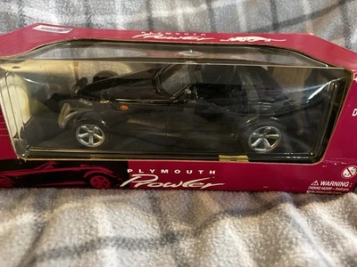 Anson Plymouth Prowler Die Cast 1 18 Scale Black Convertible 30331 - Image 1 of 4