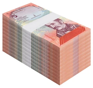 Venezuela 5 Bolívares Soberano, 2018, P-102a, UNC X 1000 PIEZAS Ladrillo - Imagen 1 de 3