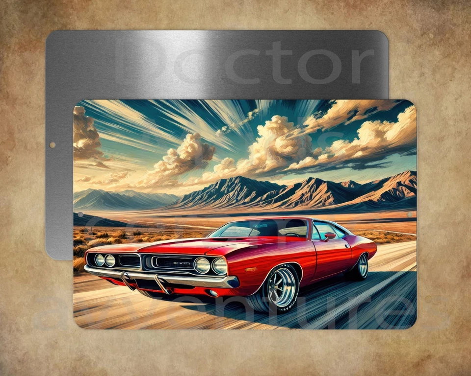 DODGE CHARGER MUSCLE CAR  8 x 12" metal   sign  Made in USA - Изображение 1 из 1