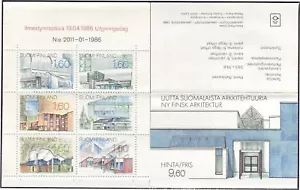 Architecture Finnish New Design Finland Houses Mint Booklet MNH 1986 - Picture 1 of 1