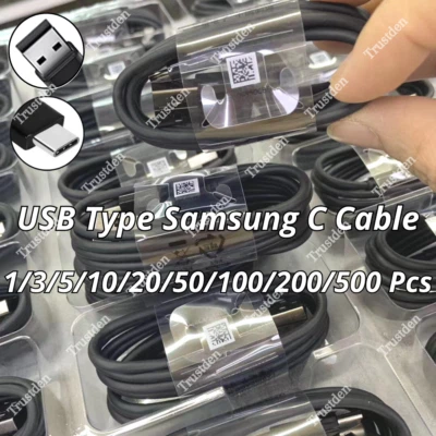 Lote de cables de carga rápida USB C tipo C para Android Samsung A52 51 50 S20 21 22 Foto 1 de 4