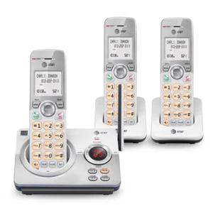 ATT 3 Landline Cordless Telephone Answering System Call ID Wireless Home Office - Picture 1 of 12