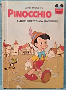 Vintage Walt Disney's 1973 Pinocchio wunderbare Welt des Lesens Buch KOSTENLOSER VERSAND - Bild 1 von 3