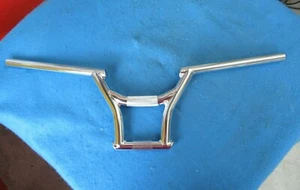 BMX 177 Freestyle Chrome Handlebar 27-1/2" Width 7-1/2" Rise Clamp Size 7/8"-New - Picture 1 of 5
