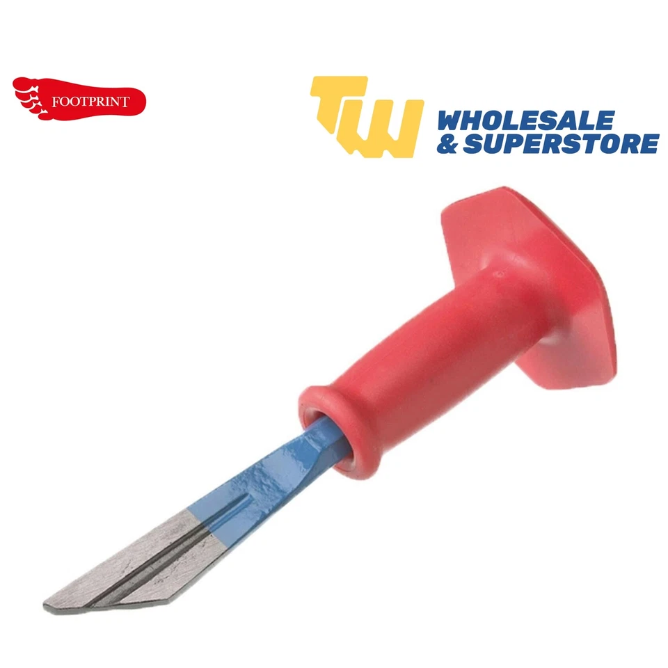 Footprint Plugging Chisel Heavy Duty Hand Guard Stone Masonry Chisel 11380  - Image 1 of 3