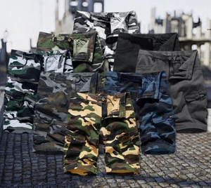 Army Combat Shorts Mens/ Cargo Shorts Army Camouflage Jeans Camo Work Half Pants - Picture 1 of 32