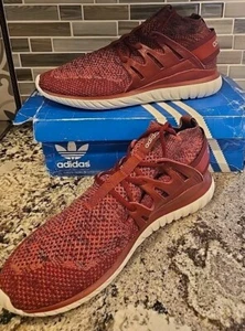 Adidas Originales Tubular Nova PK Rojo Misterioso Para Hombre Primeknit Entrenadores TALLA 13 - Imagen 1 de 3