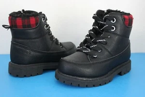 Carter's TODDLER Hiking Field BOOTS~Black~Size 7~Side Zip~Rugged~Durable & Warm~ - Picture 1 of 7