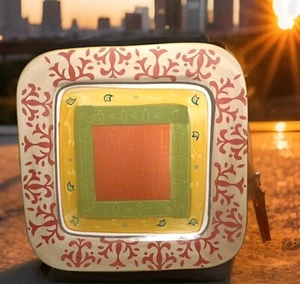 Home American Simplicity Villa Square 11-3/8" Dinner Plates Stoneware - Picture 1 of 6