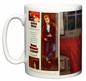 Tazza da tè in legno Rebel Without a Cause film classico 1955 James Dean Natalie regalo - Foto 1 di 4