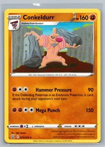 Juego de cartas coleccionables Pokémon raro Conkeldurr 75/163 estilos de batalla 2021 - Imagen 1 de 2