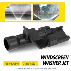 FIT HONDA CIVIC 2017 - 2021 ALL MODELS FRONT WINDScreen WASHER JET NOZZLE BLACK - Picture 1 of 14