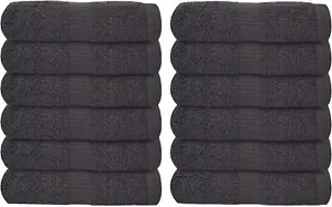 Washcloths 13x13 Towels Sets 100% cotton Finger & Face Soft Absorbent Towel - Picture 1 of 42