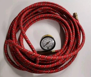 Genuine OEM GM 20’ Factory Air Hose With Tire Pressure Gauge 0-100 PSI NEW NOS - Picture 1 of 2