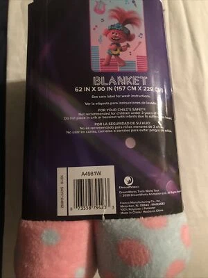 Manta de felpa Dreamworks Trolls World Tour 2020 62" x 90" Foto 1 de 4