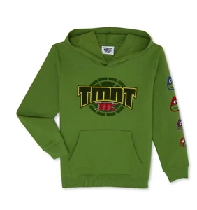 Teenage Mutant Ninja Turtles Boys Embroidered Pullover Hoodie Size M NEW - Picture 1 of 6