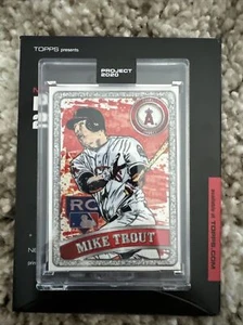 TOPPS PROJECT 2020 #100 2011 MIKE TROUT UPDATE RC CARD #US175 BEN BALLER W BOX - Picture 1 of 2