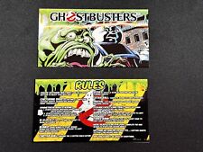 Ghostbusters Stern Pinball Apron Instruction Cards